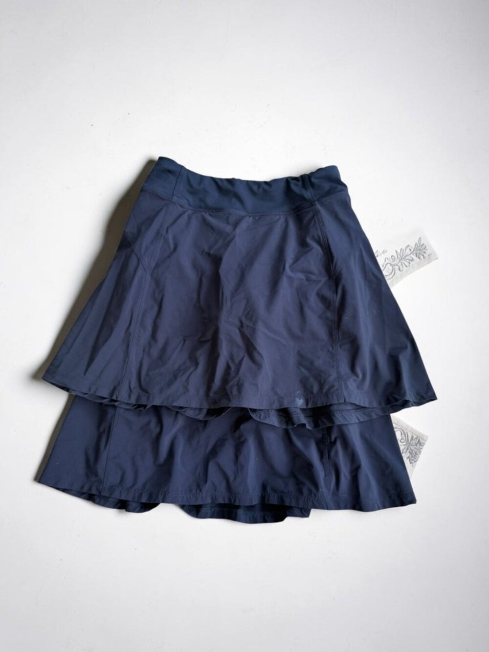 ATHLETA Girl Lot of 2 School Day Navy Blue Skorts Size 14